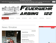 Tablet Screenshot of feuerwehr-arbing.at